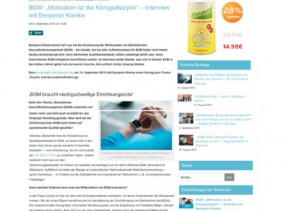 „Motivation ist die Königsdisziplin“ – Interview mit Benjamin Klenke